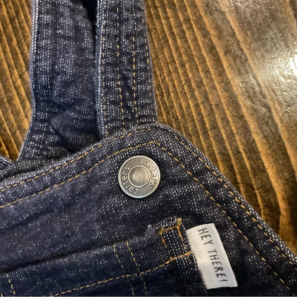 Carter's Blue Jumpsuit with Bib and Straps